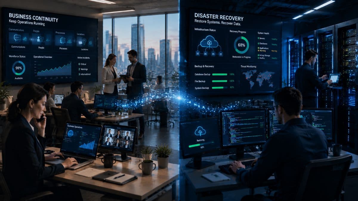 Business continuity and disaster recovery operations