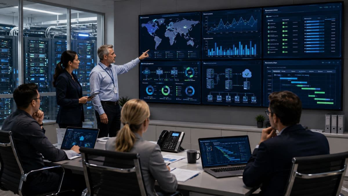 Enterprise disaster recovery planning operations center