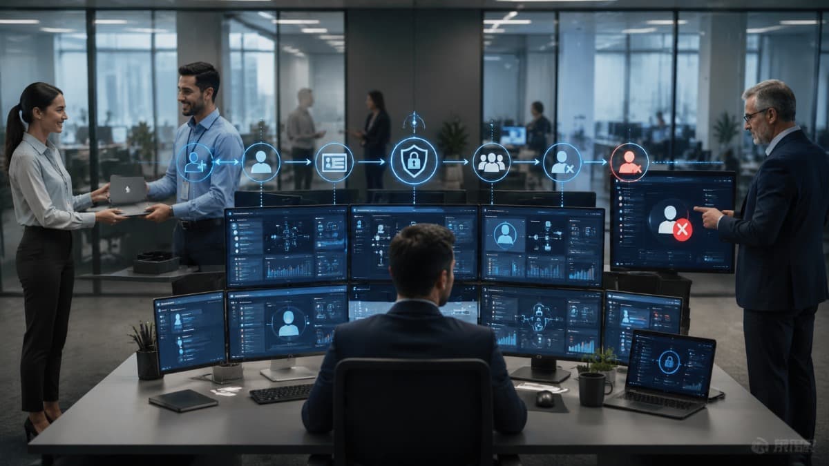 Secure employee lifecycle management in enterprise cybersecurity