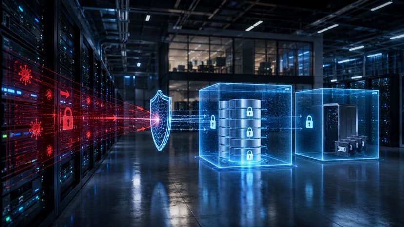 Secure backup vaults blocking ransomware attacks