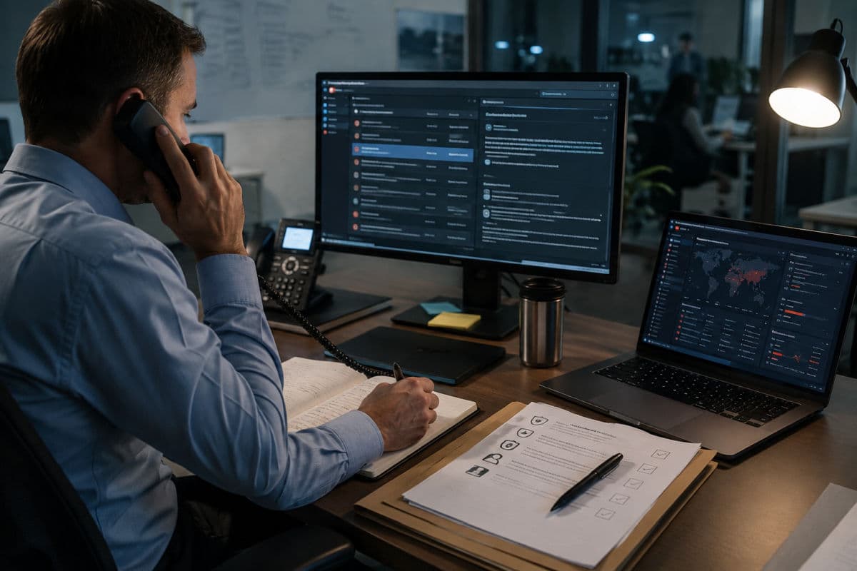 Calling to verify a request