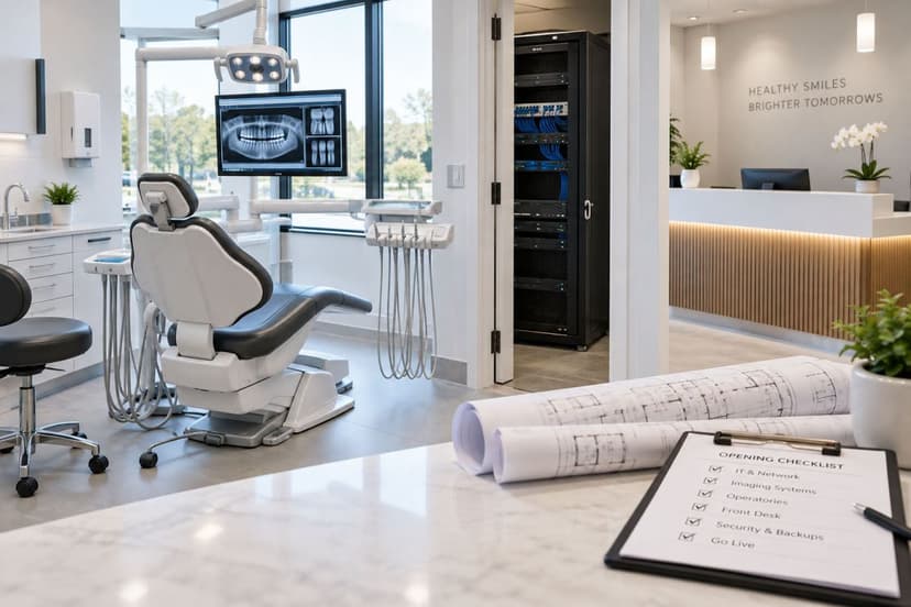 Dental operatory with network blueprints