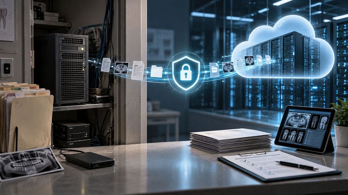 Records moving securely to cloud
