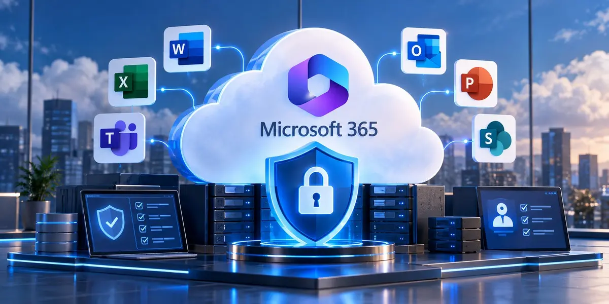 Microsoft 365 cloud protected by cybersecurity